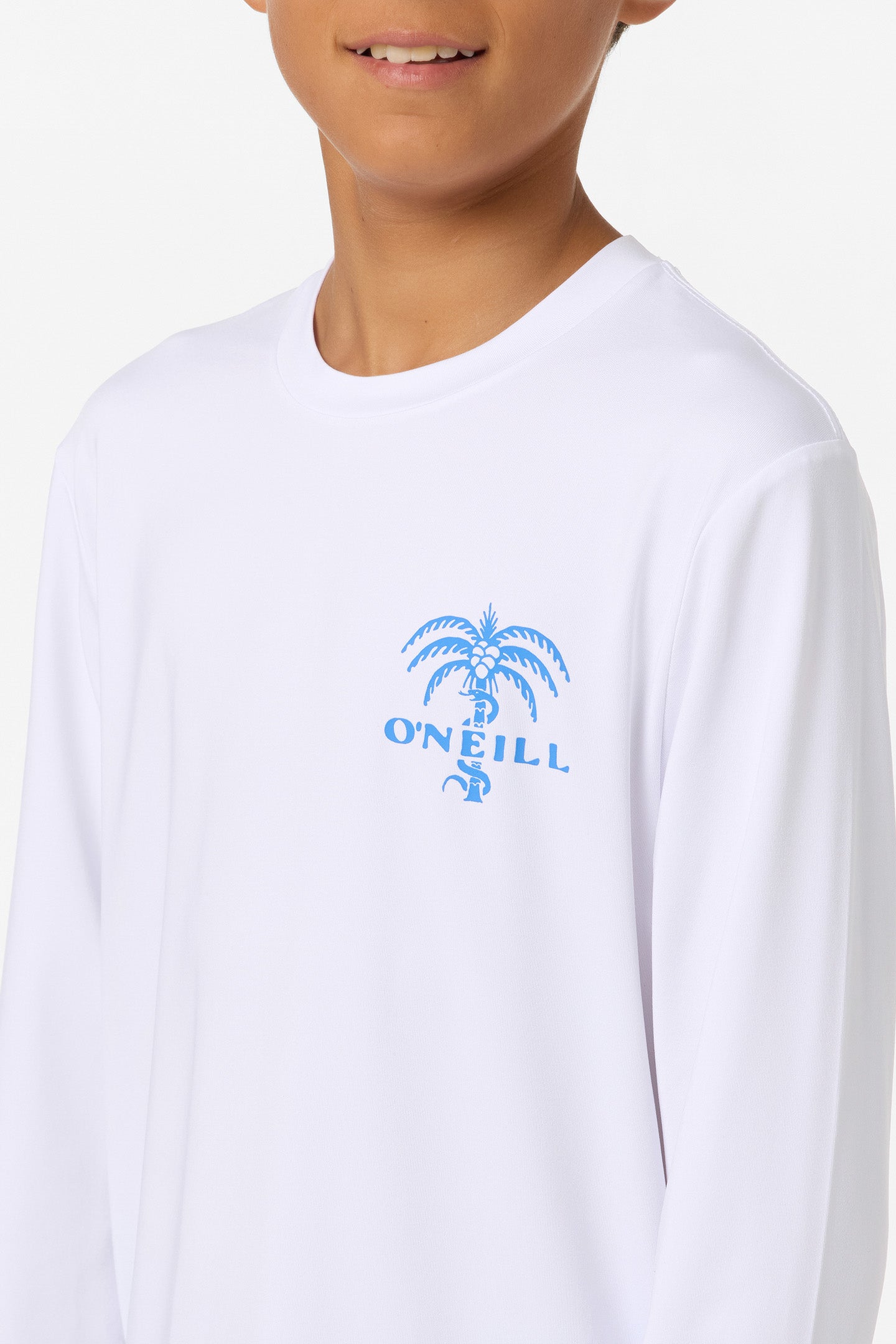 Boy's Surf Supply Upf Ls Tee Long Sleeve Tee - White | O'Neill