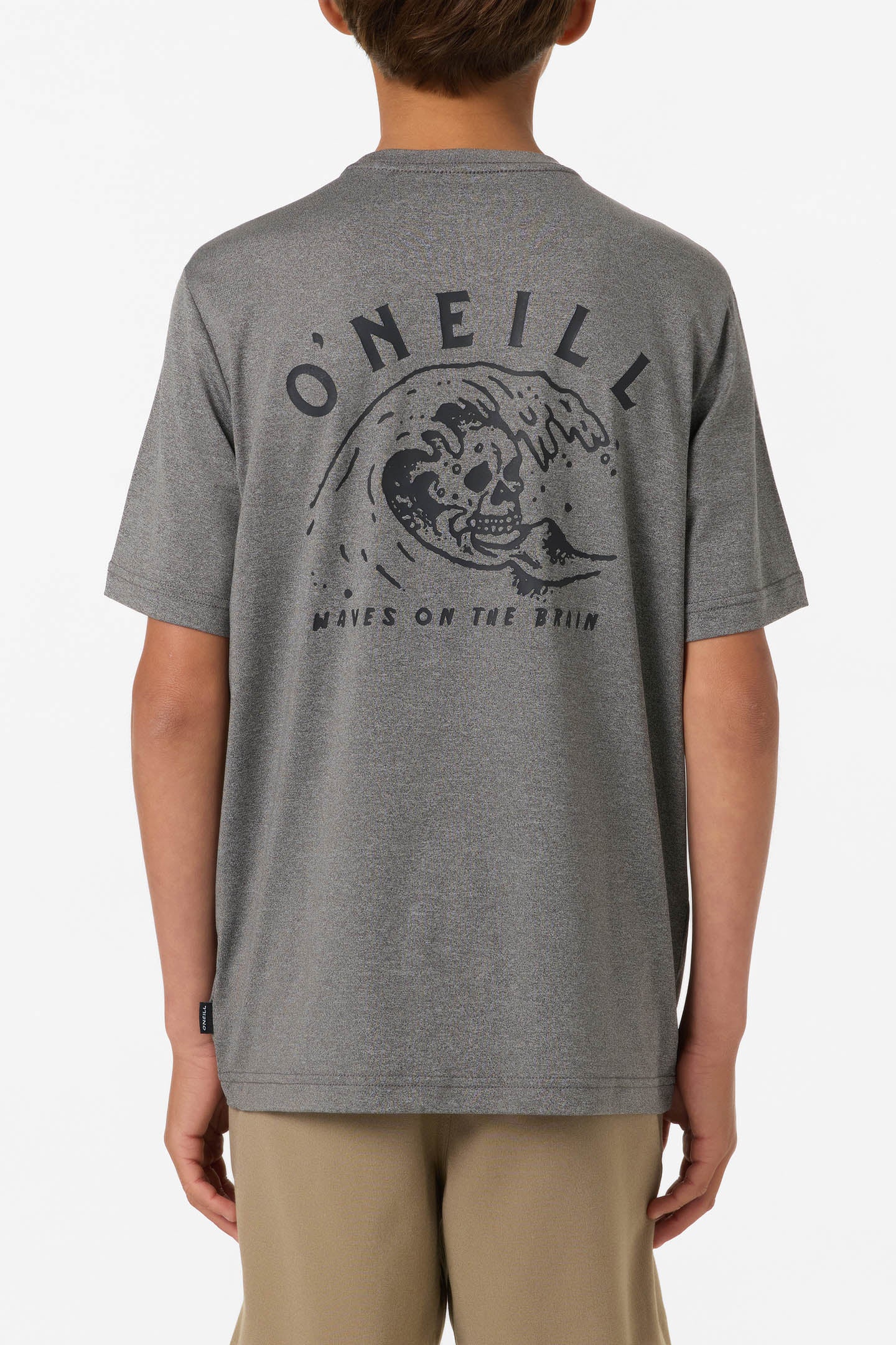 Boy's Wave Brain Upf Tee - Gargoyle Melange | O'Neill