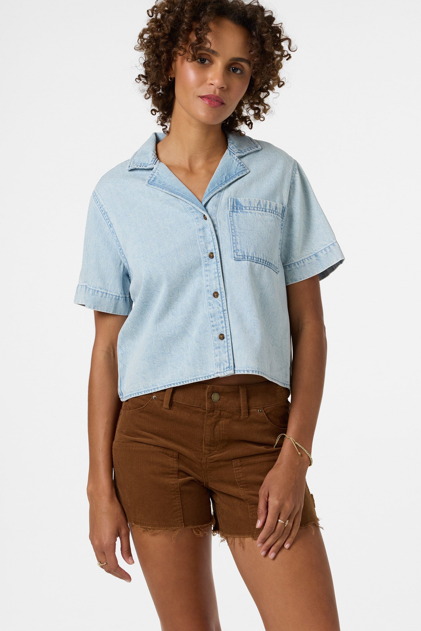 O'Riginals Channing Denim Shirt Tops - Indigo | O'Neill