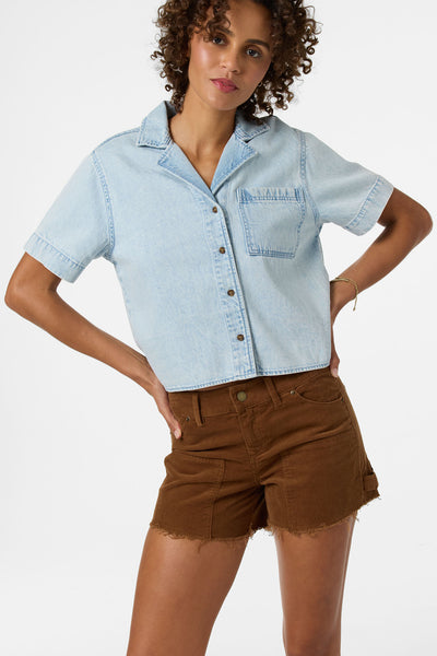 O'Riginals Channing Denim Shirt Tops - Indigo | O'Neill