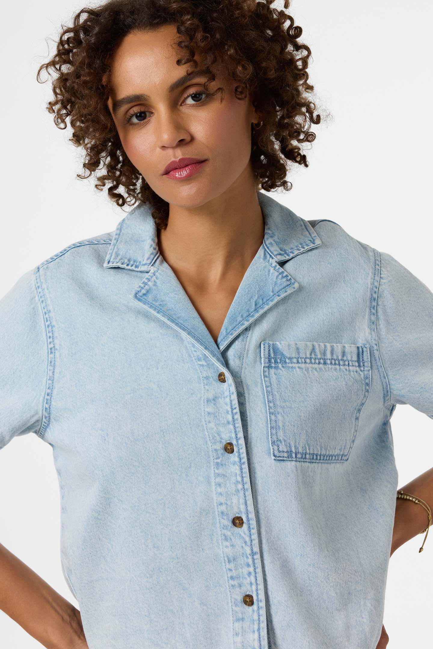 O'Riginals Channing Denim Shirt Tops - Indigo | O'Neill