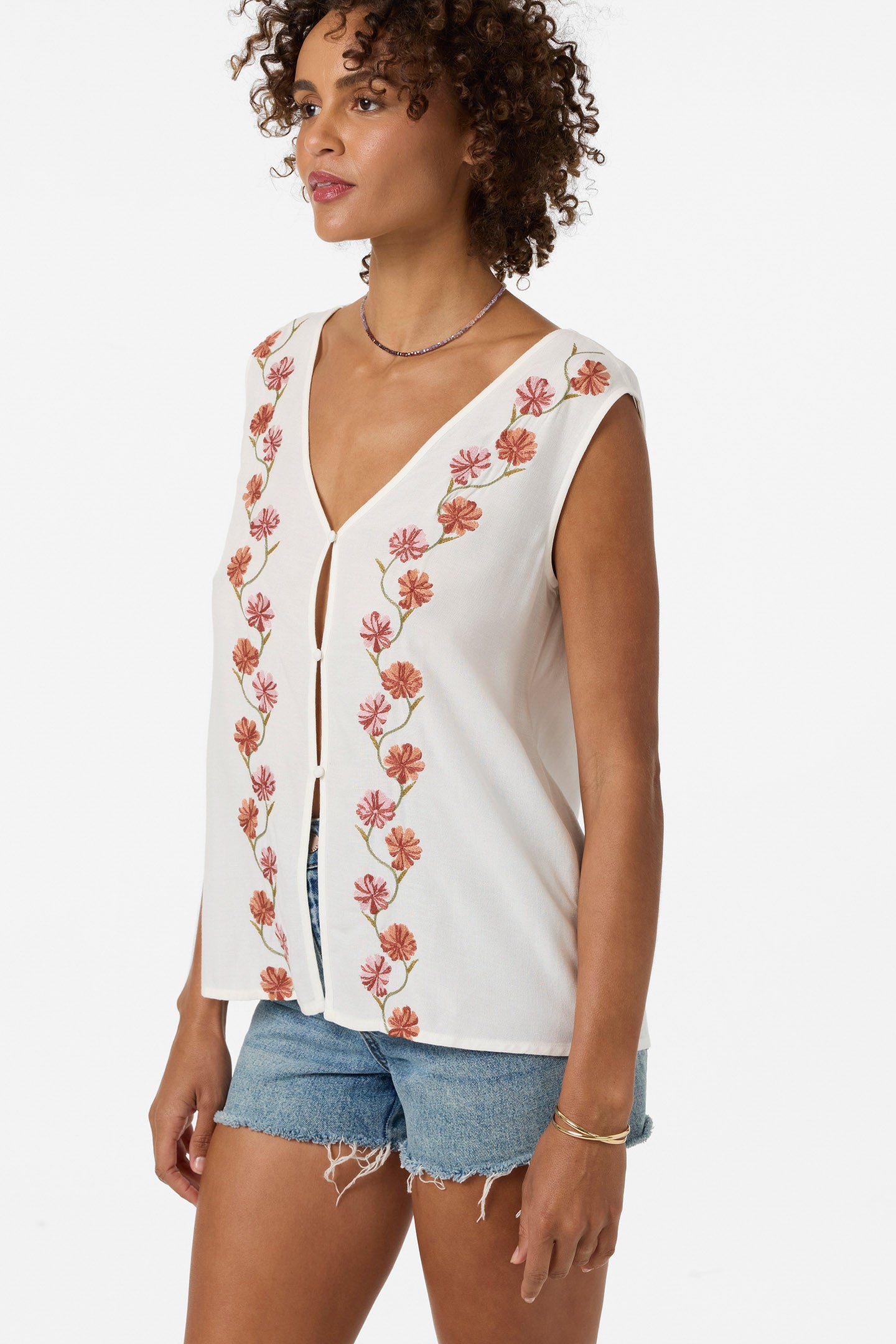 Farren Floral Top - Tofu | O'Neill