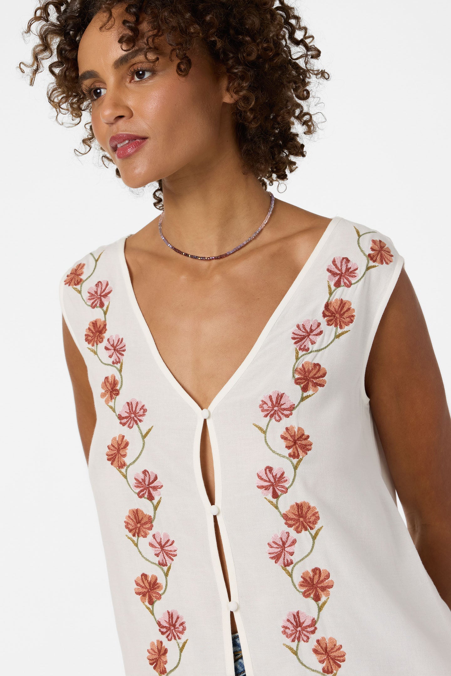 Farren Floral Top - Tofu | O'Neill