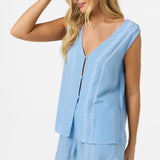 Farren Wave Top - Blue Glass | O'Neill