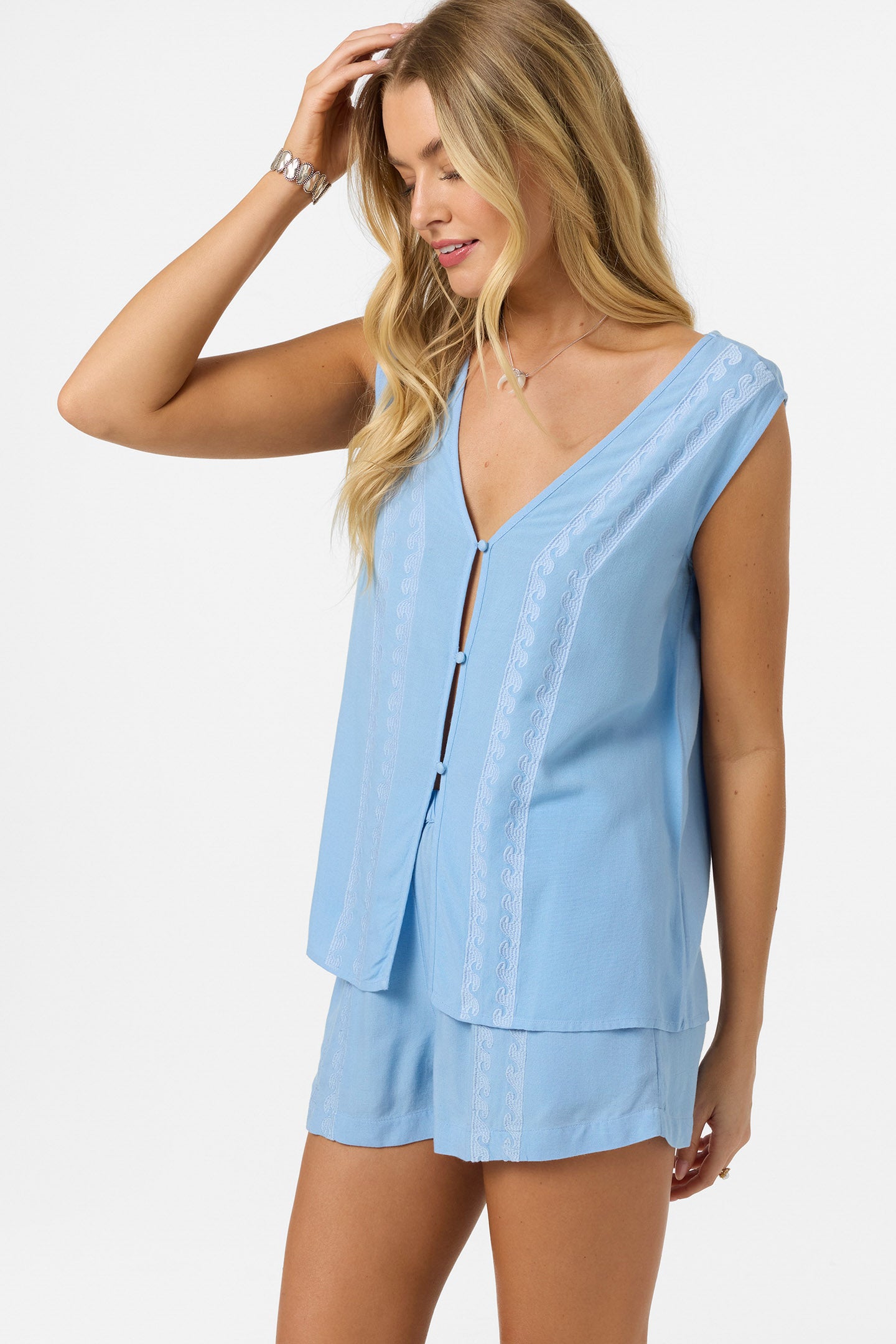 Farren Wave Top - Blue Glass | O'Neill