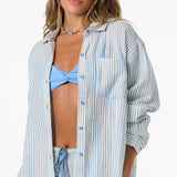 Leni Stripe Relaxed Long Sleeve Top - Tofu | O'Neill