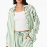 Brenda Stripe Beach Shorts - Green | O'Neill