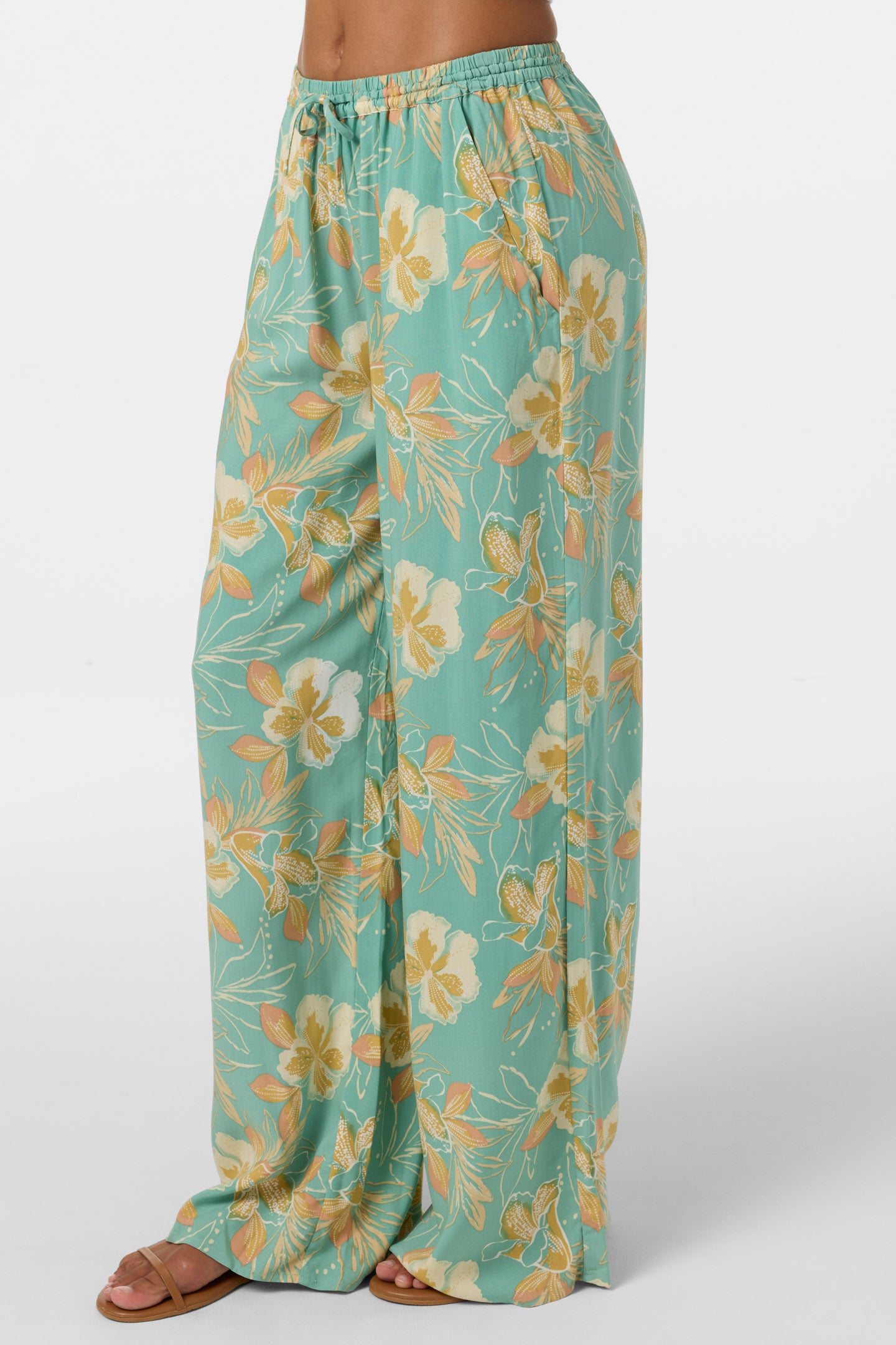Rosalie Tiki Pant Pants - Green | O'Neill