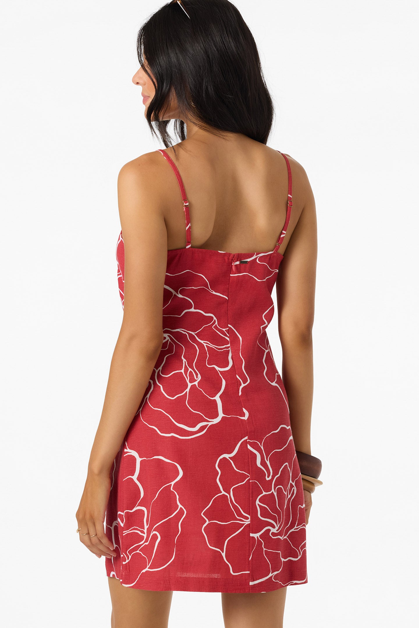cecilia floral mini dress O'Neill Women's Cecilia Floral Short Dress Lifeguard Red / XSmall