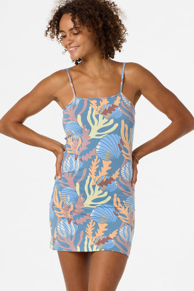 CECILIA GEO DRESS CAPTAIN'S BLUE – O'Neill