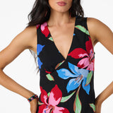 Eloise Floral Short Dress - Black | O'Neill