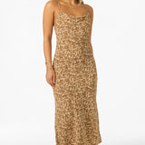 Holly Animal Midi Dress - Warm Sand | O'Neill