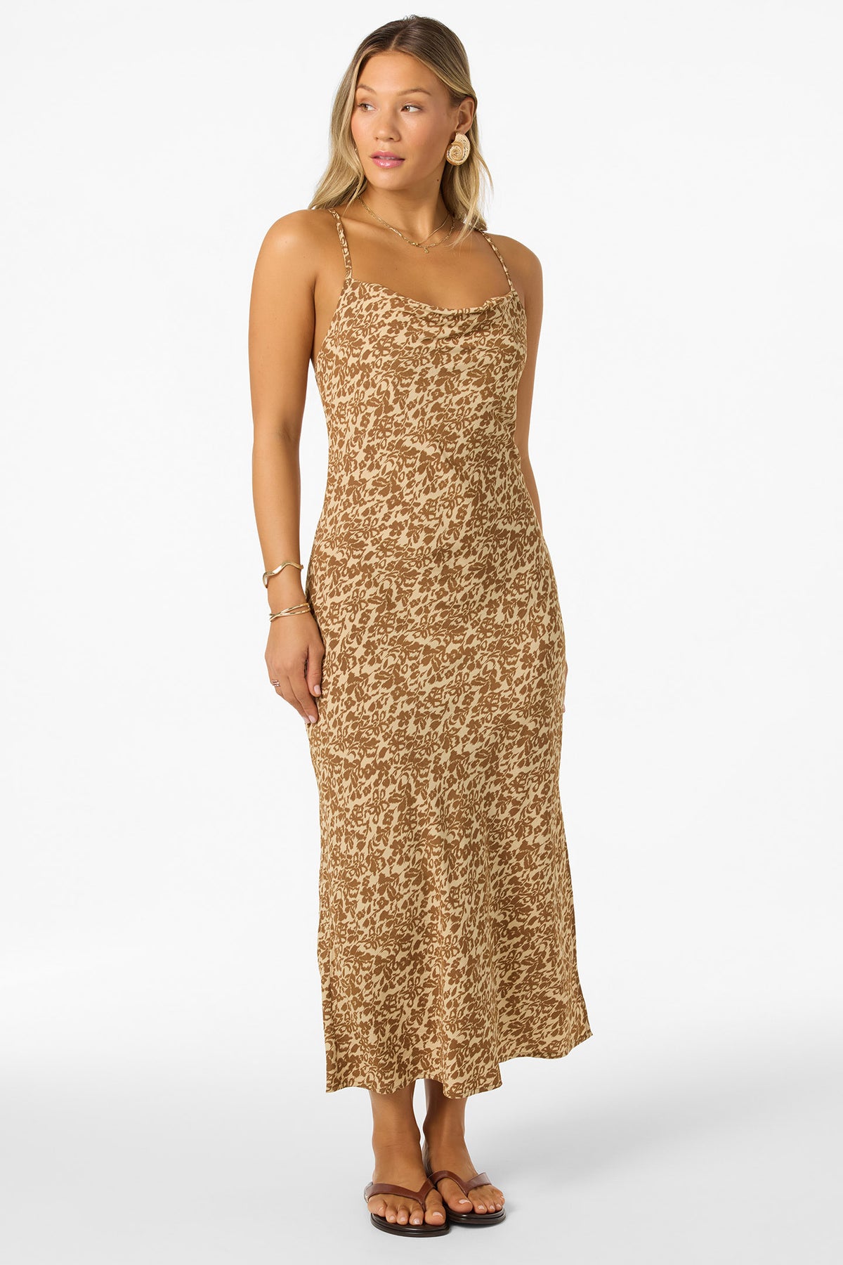 animal print holiday dress O'Neill Women's Holly Dress, XL, Warm Sand Pant-sizes:38 pos-clean this strapless evening gown Classic bridal fashion is