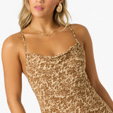 Holly Animal Midi Dress - Warm Sand | O'Neill