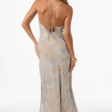 Holly Stripe Midi Dress - Dark Khaki | O'Neill