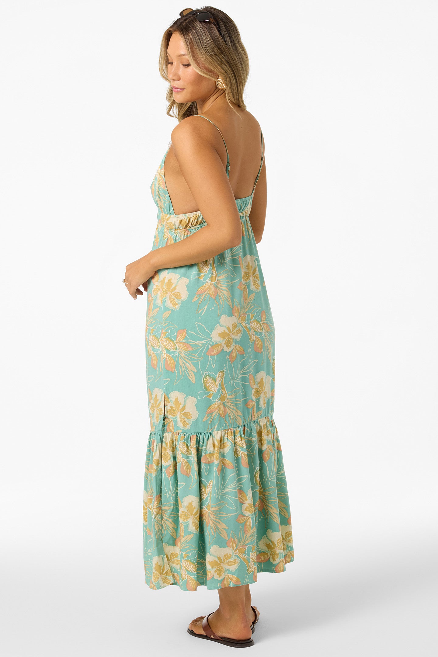 Julez Tiki Dress Midi Dress - Green | O'Neill