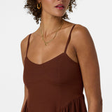Linden Solid Midi Dress - Coconut Brown | O'Neill
