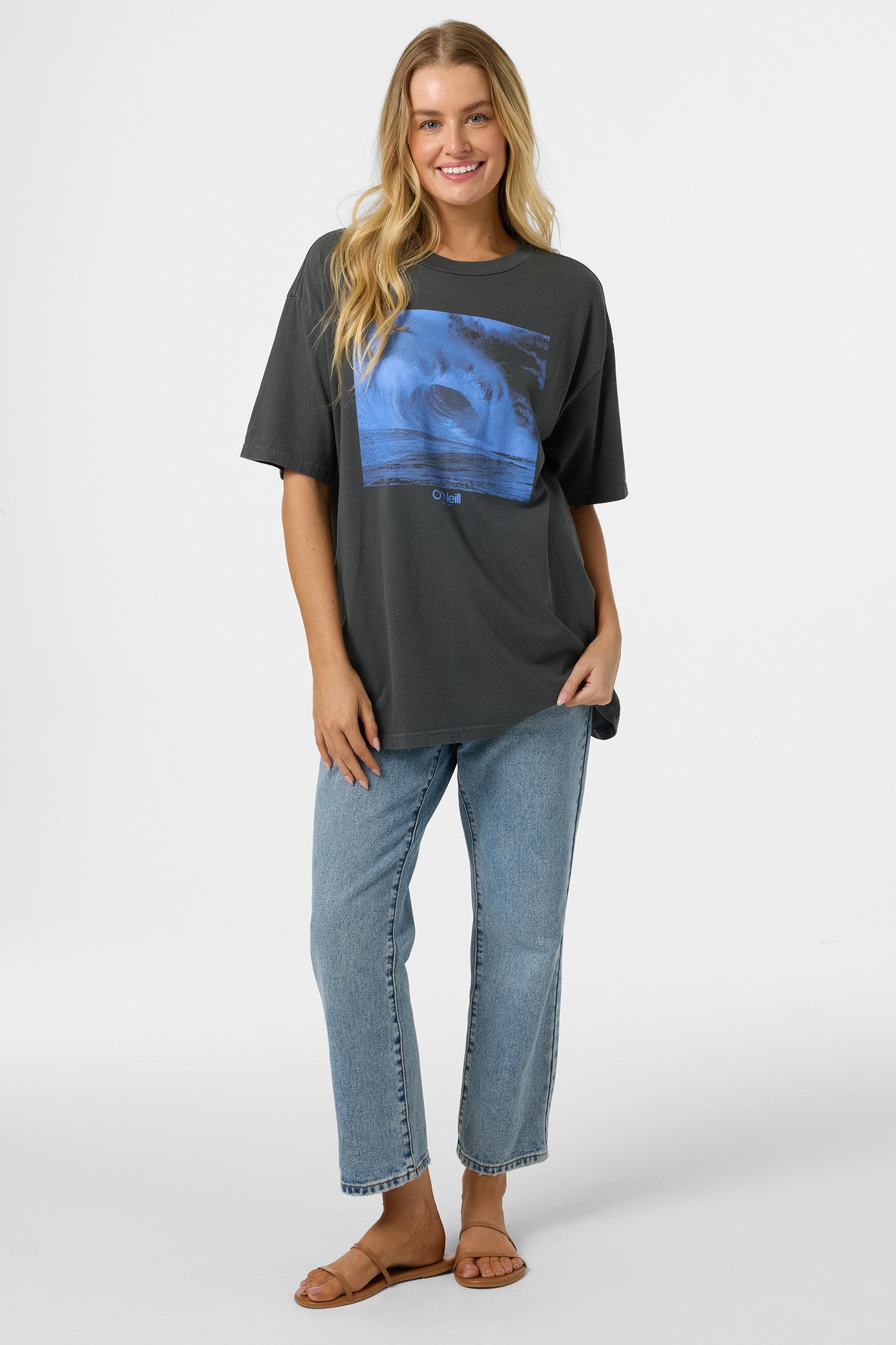 O'Riginals Wave Tone Oversized Tee - Dark Shadow | O'Neill