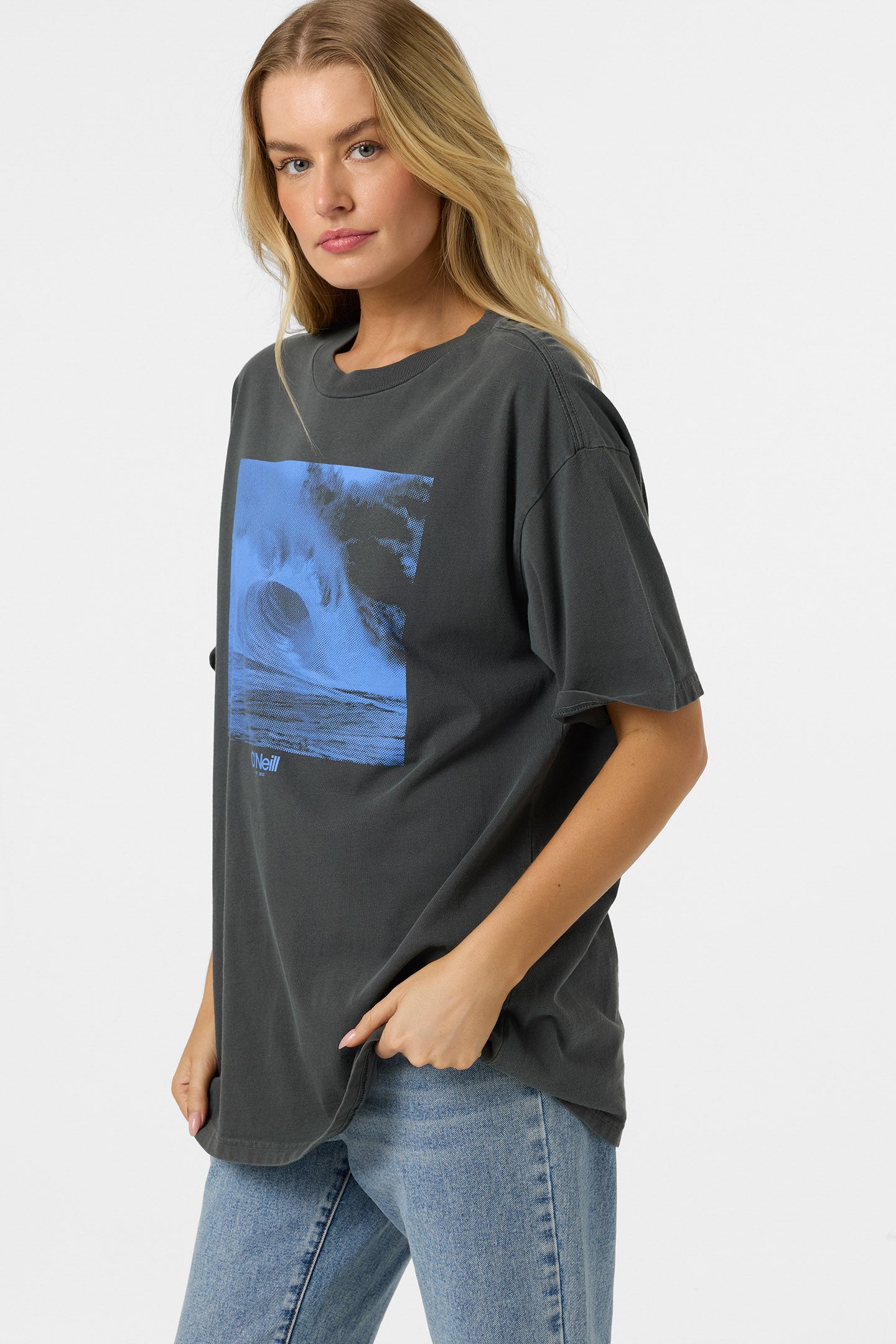O'Riginals Wave Tone Oversized Tee - Dark Shadow | O'Neill