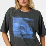 O'Riginals Wave Tone Oversized Tee - Dark Shadow | O'Neill