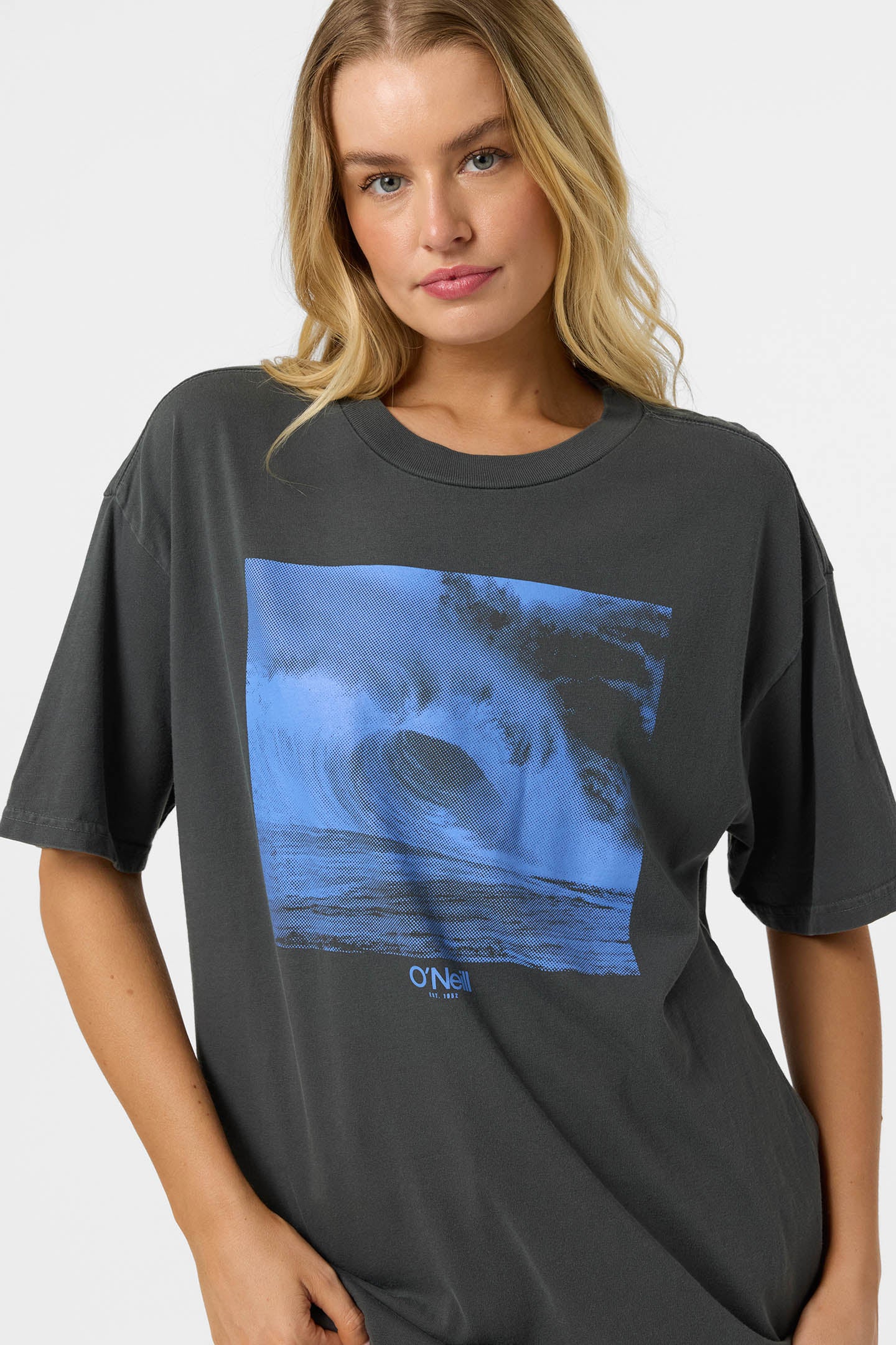 O'Riginals Wave Tone Oversized Tee - Dark Shadow | O'Neill