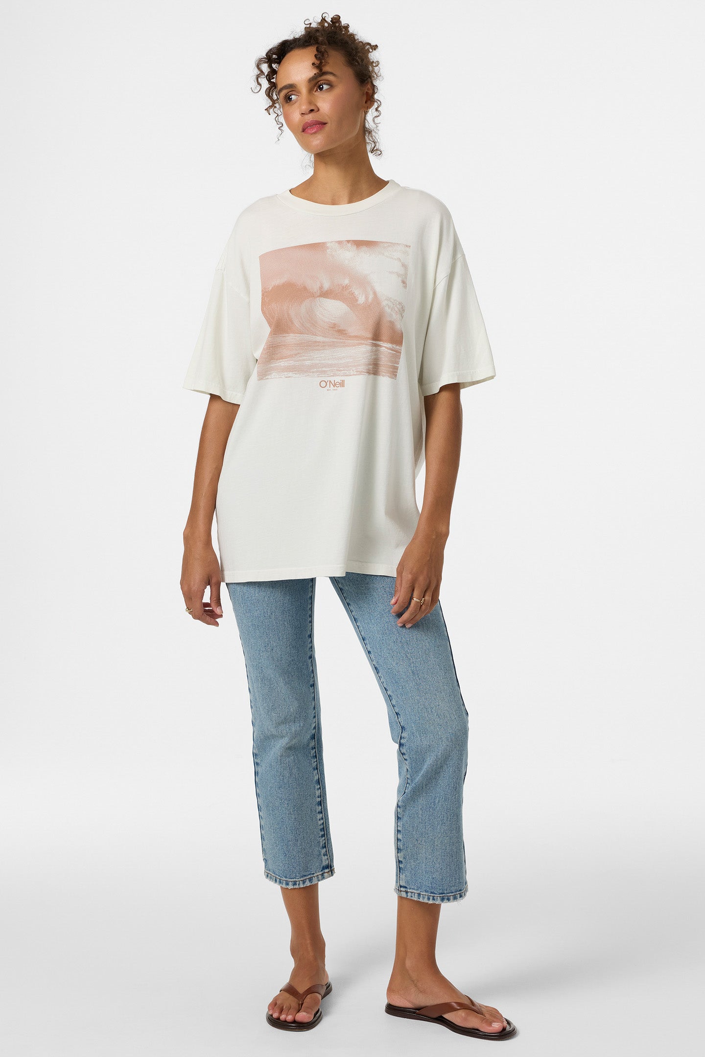 O'Riginals Wave Tone Oversized Tee - Tofu | O'Neill