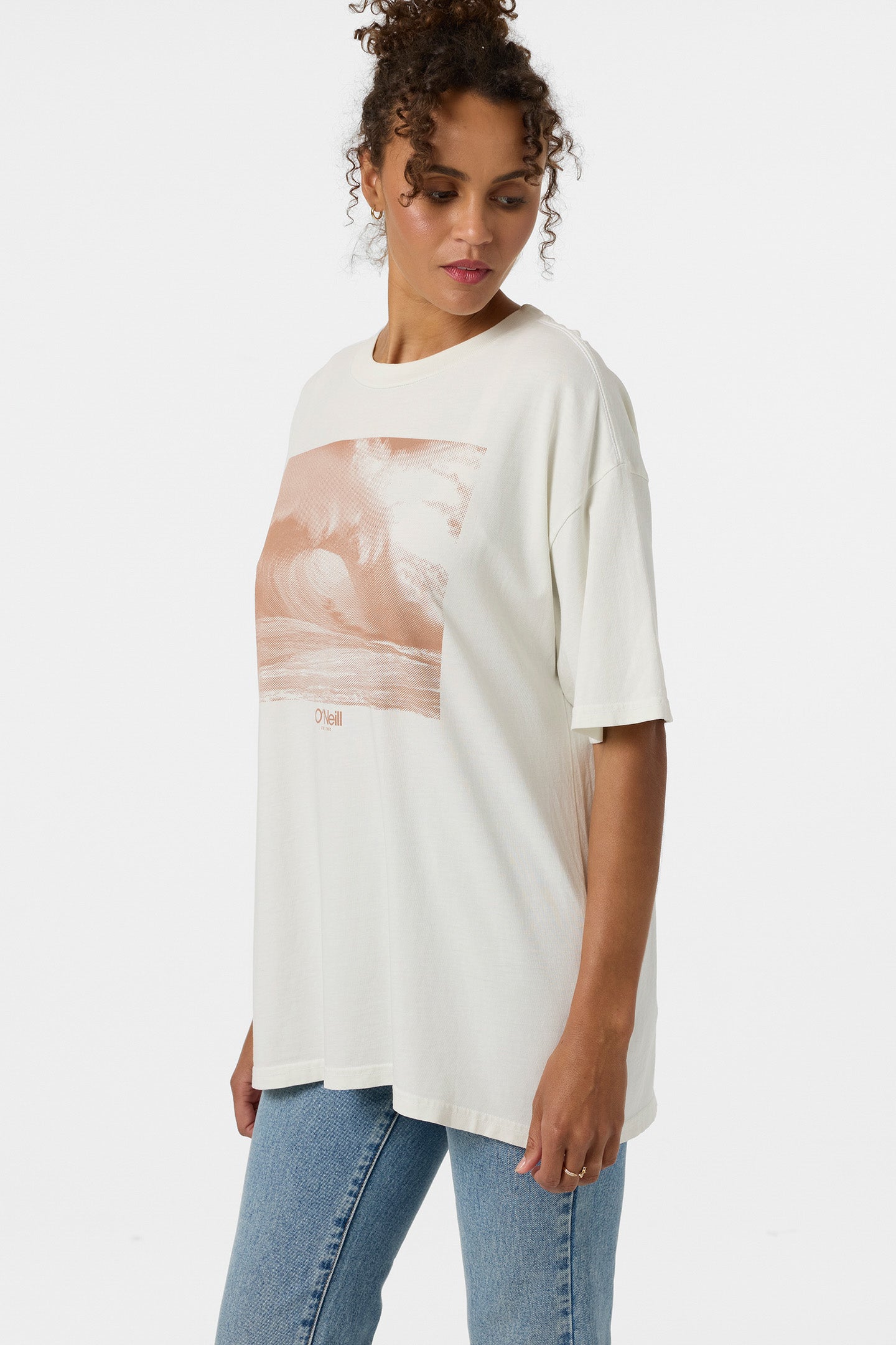 O'Riginals Wave Tone Oversized Tee - Tofu | O'Neill
