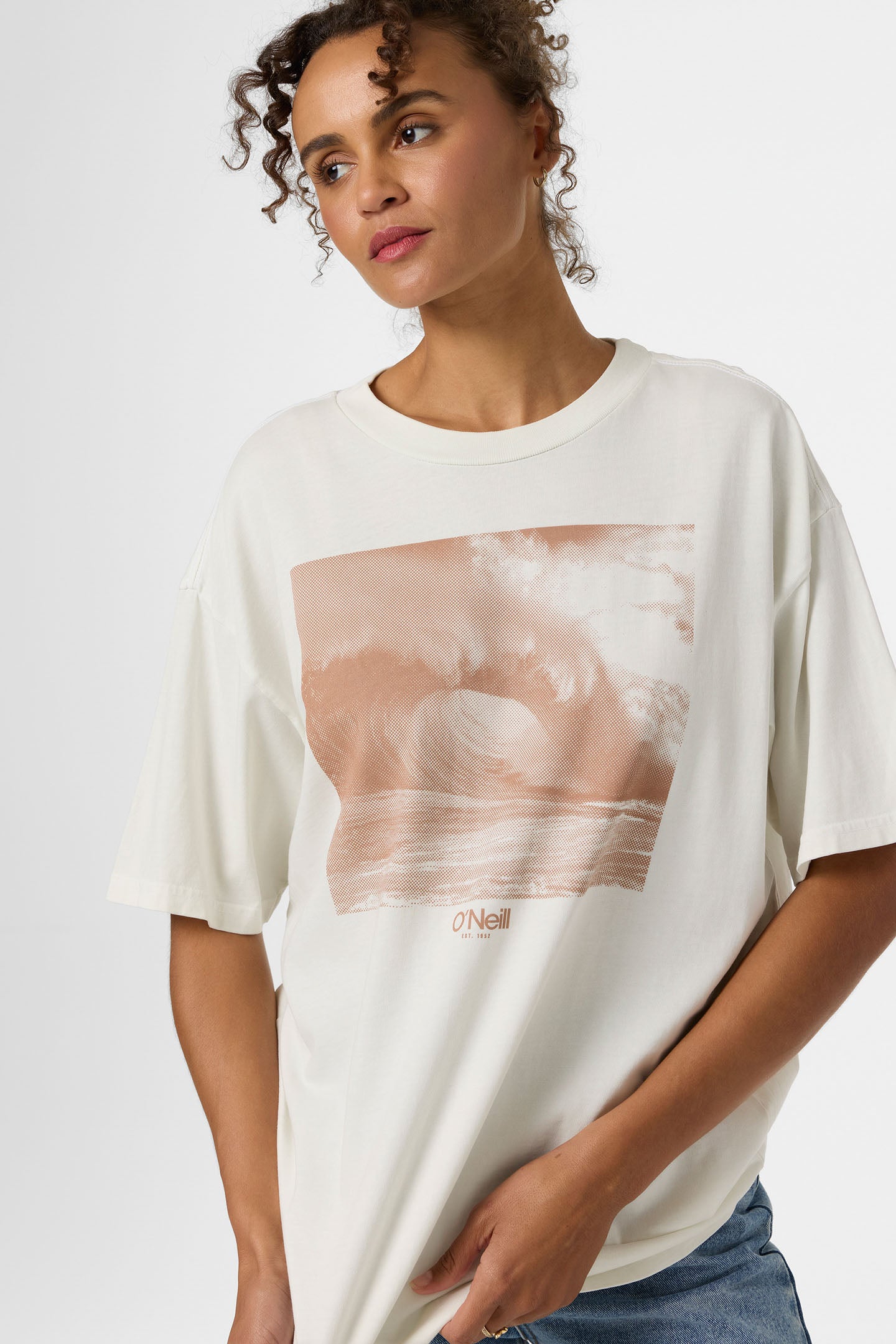 O'Riginals Wave Tone Oversized Tee - Tofu | O'Neill