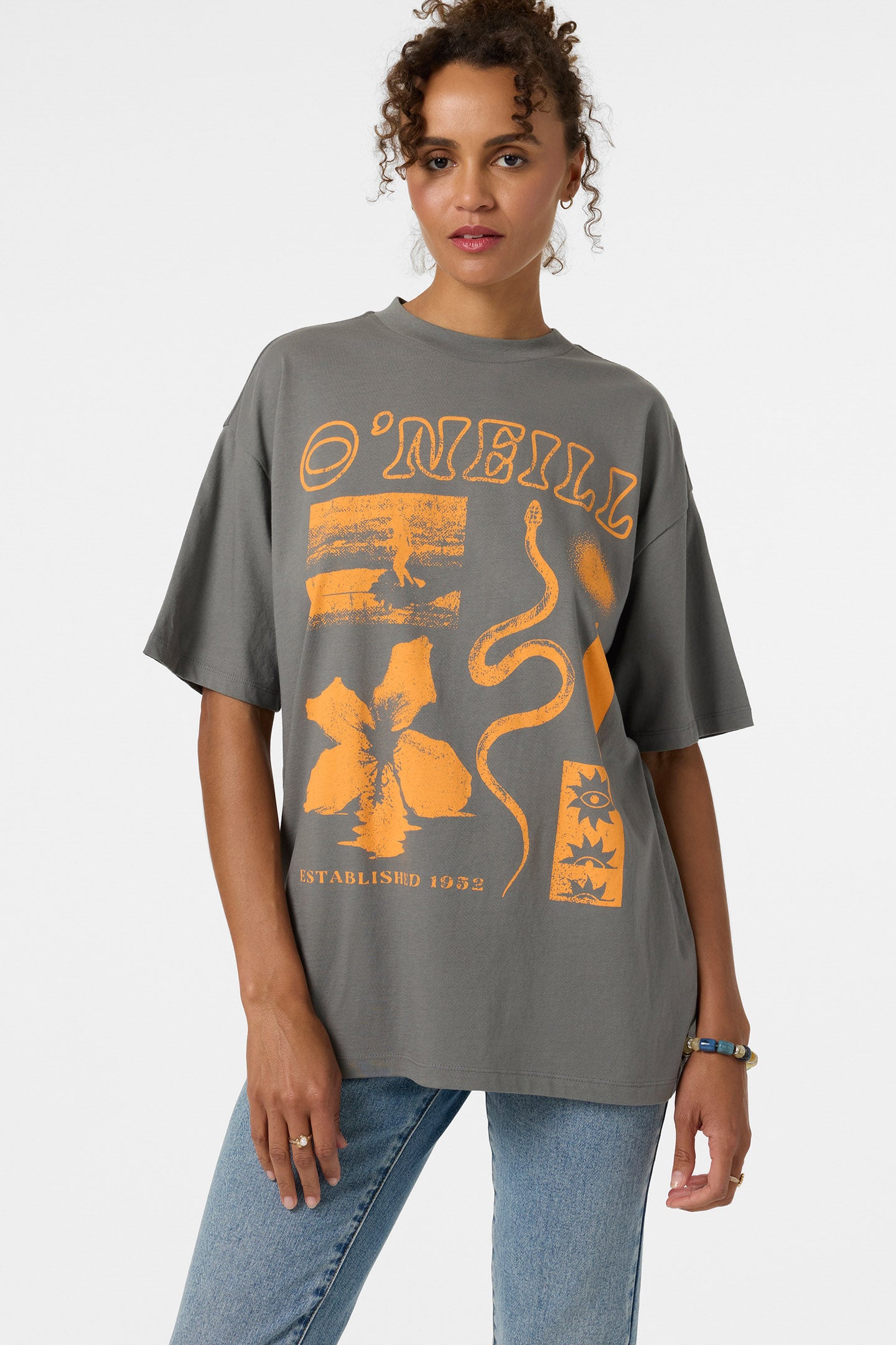 Tropic Meltdown Oversized Tee - Gargoyle | O'Neill