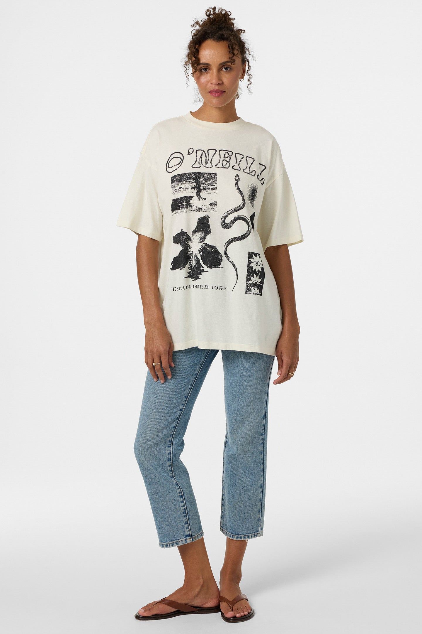 Tropic Meltdown Oversized Tee - Tofu | O'Neill