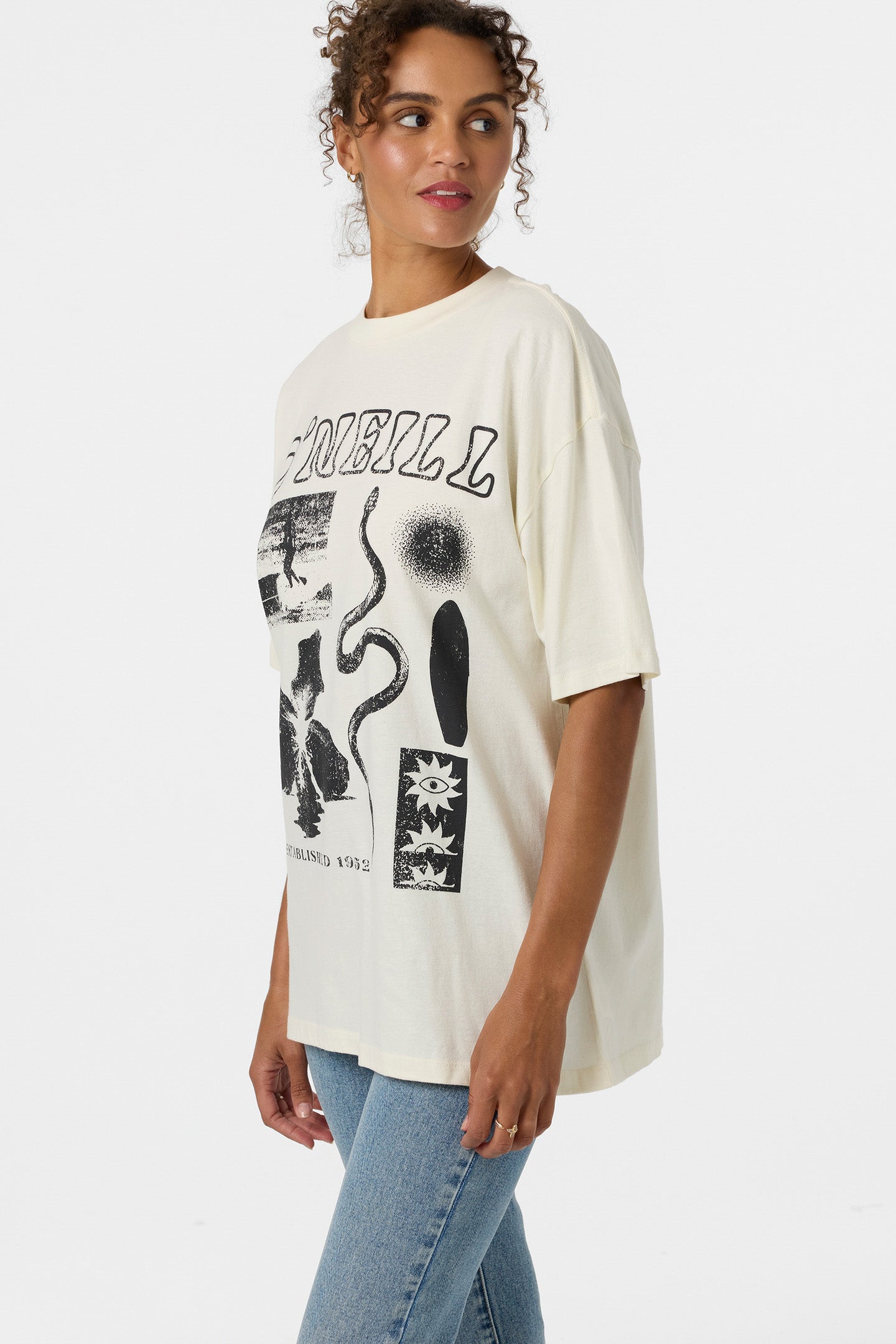 Tropic Meltdown Oversized Tee - Tofu | O'Neill