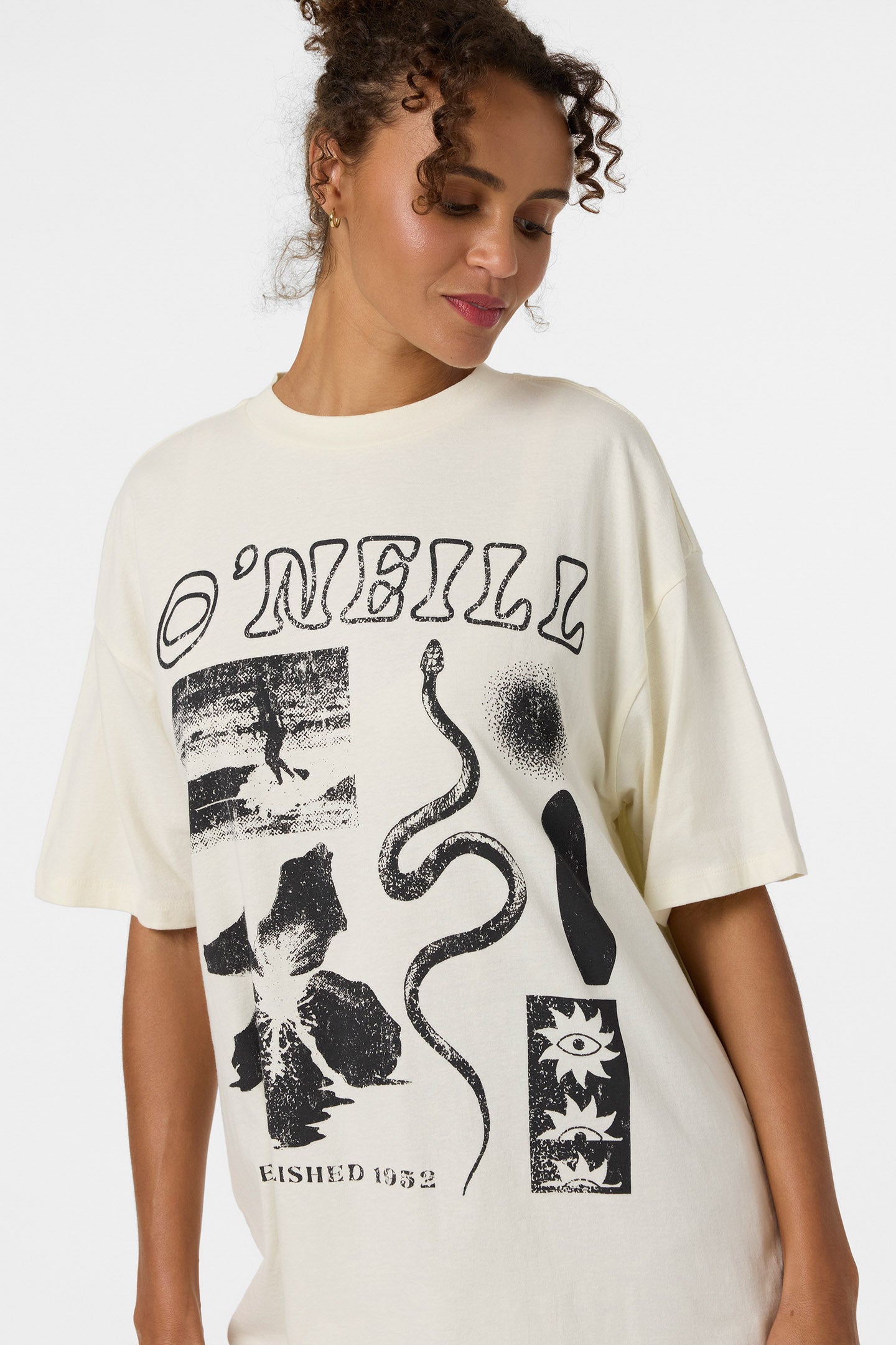 Tropic Meltdown Oversized Tee - Tofu | O'Neill
