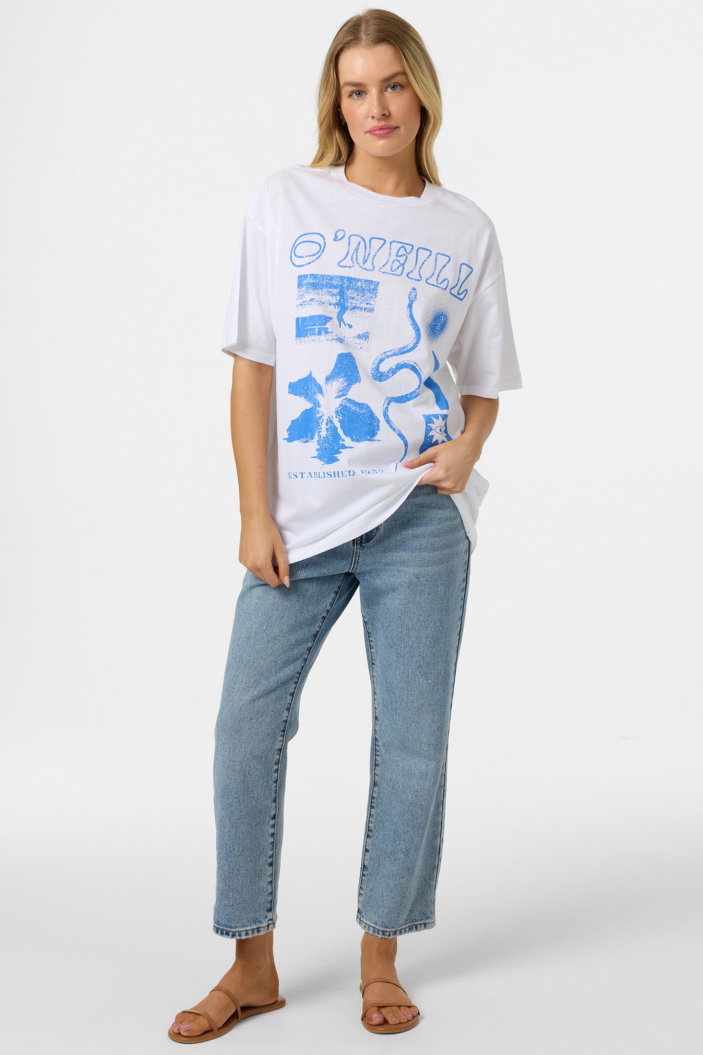 Tropic Meltdown Oversized Tee - White | O'Neill