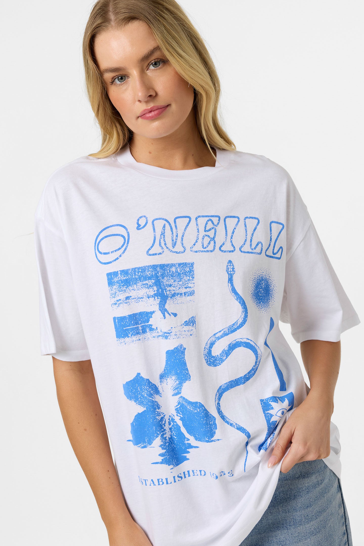Tropic Meltdown Oversized Tee - White | O'Neill