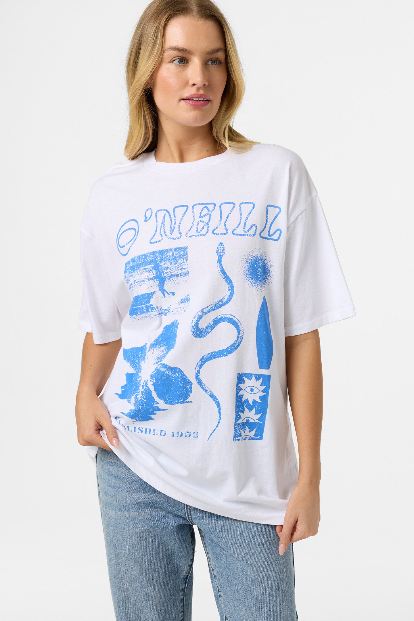 Tropic Meltdown Oversized Tee - White | O'Neill