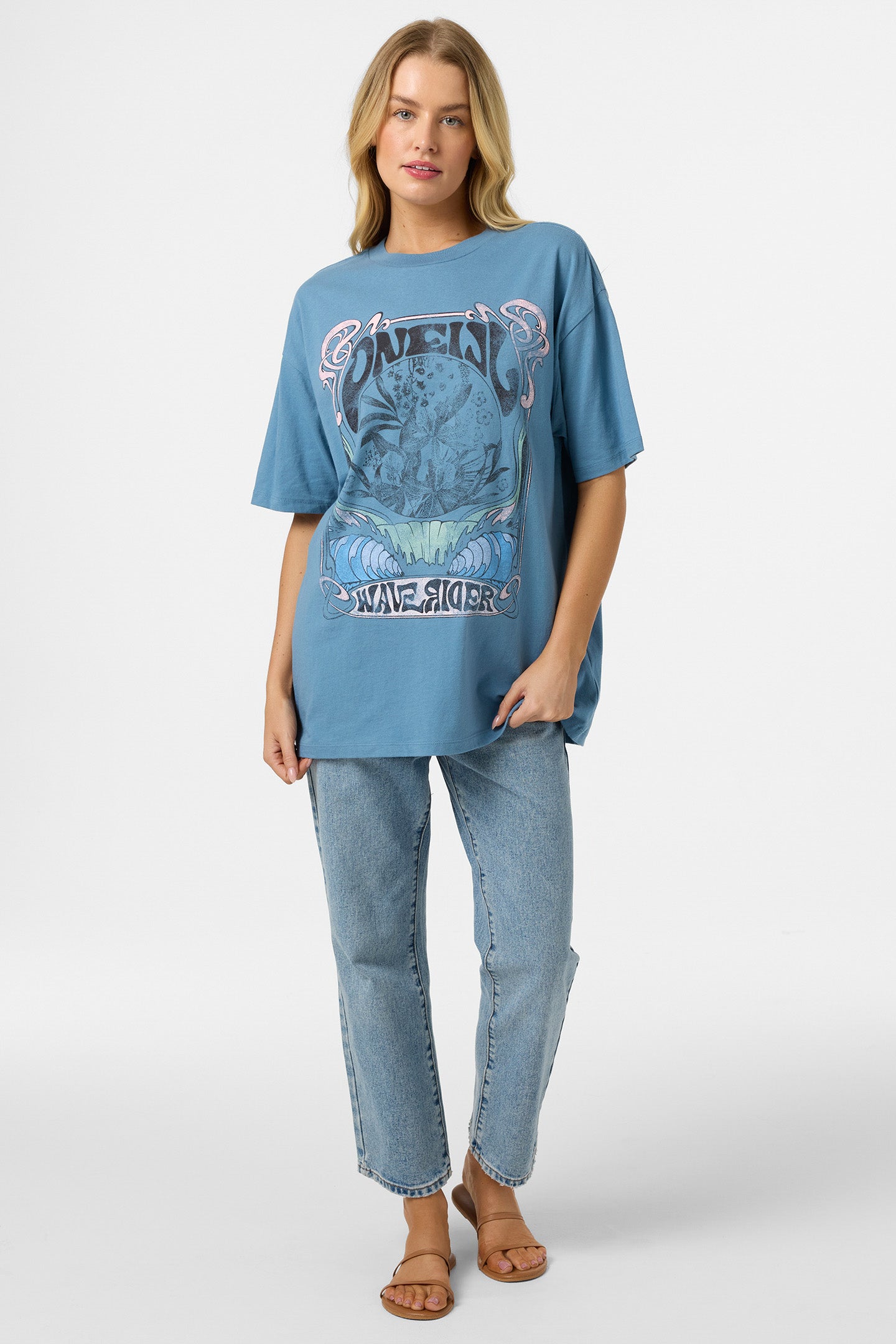 Wave Rider Oversized Tee - Captain'S Blue | O'Neill