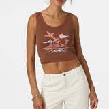 Motu Scoop Neck Tank - Coconut Brown | O'Neill