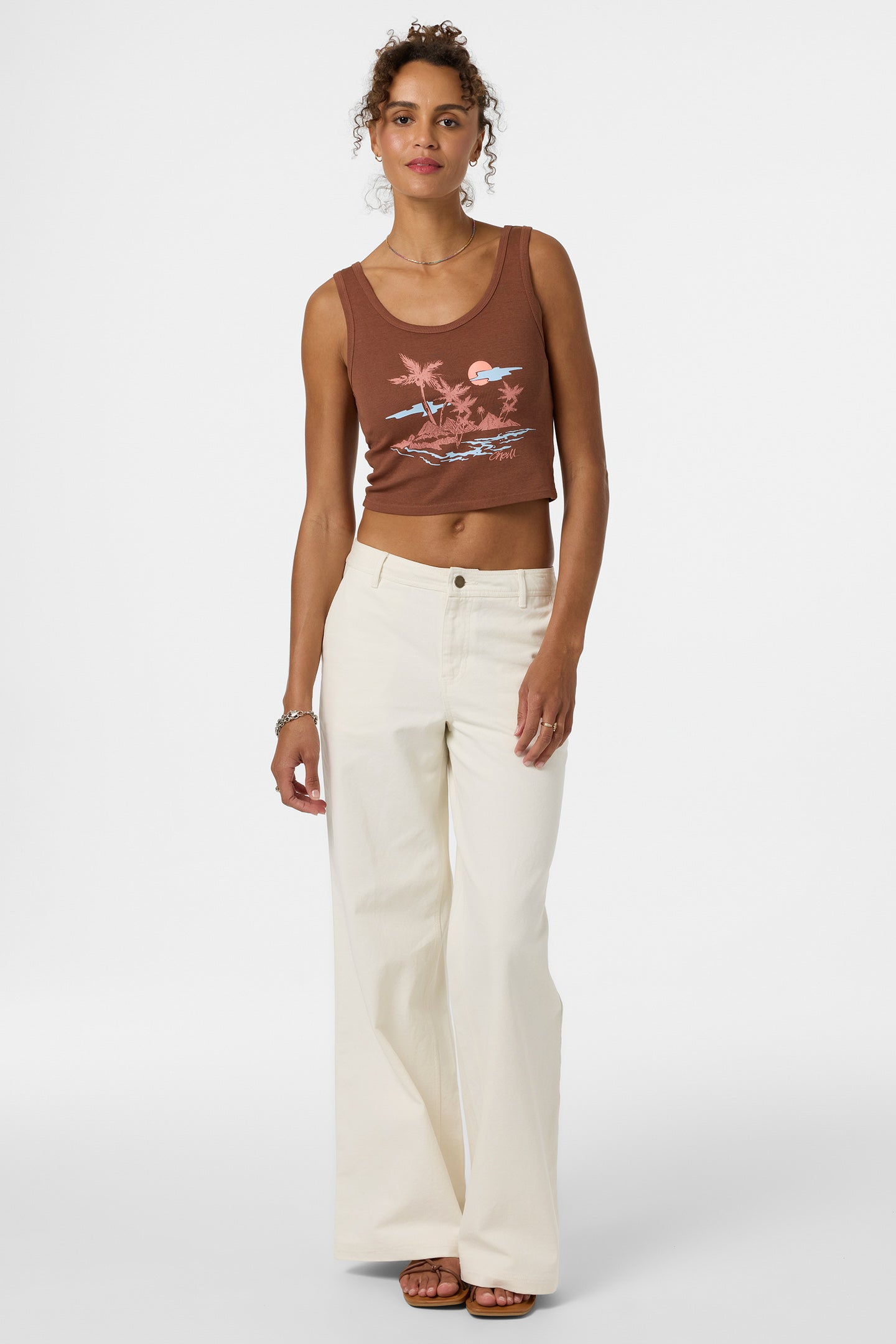 Motu Scoop Neck Tank - Coconut Brown | O'Neill