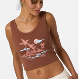 Motu Scoop Neck Tank - Coconut Brown | O'Neill