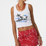 Motu Scoop Neck Tank - White | O'Neill