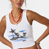 Motu Scoop Neck Tank - White | O'Neill