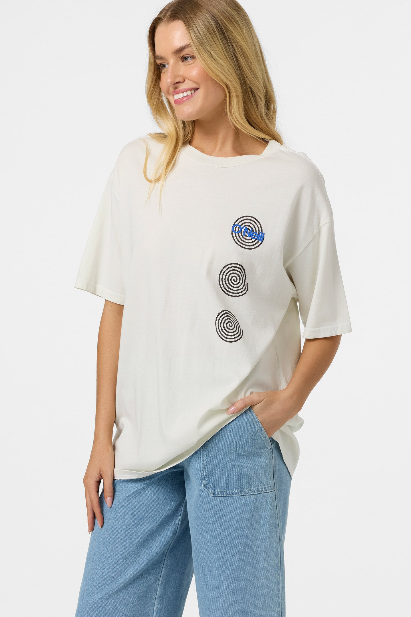 O'Riginals Fish Eye Oversized Tee - Tofu | O'Neill