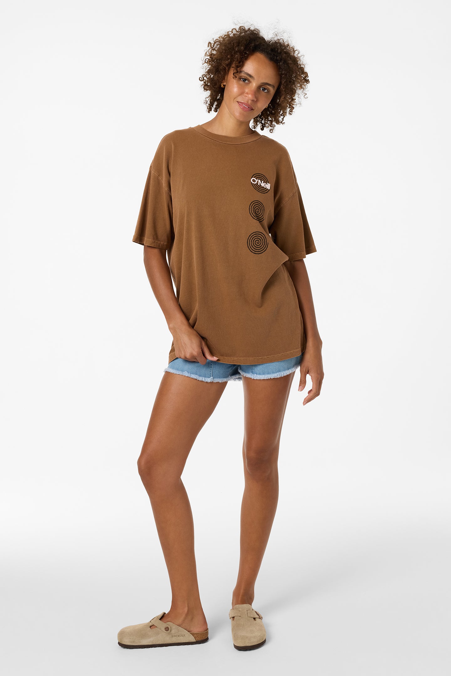 O'Riginals Fish Eye Oversized Tee - Toffee | O'Neill