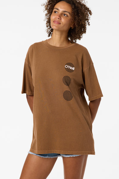 O'Riginals Fish Eye Oversized Tee - Toffee | O'Neill
