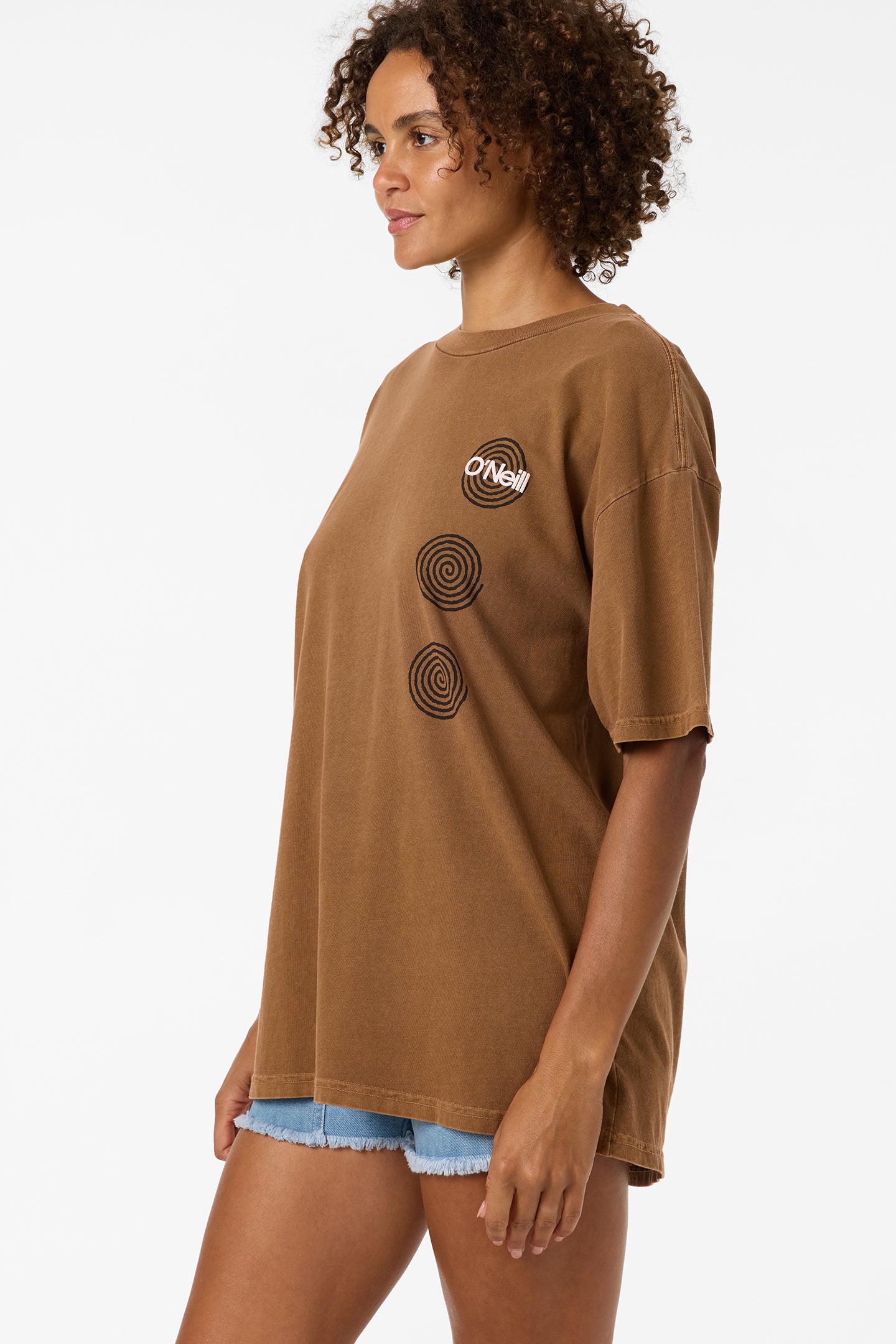 O'Riginals Fish Eye Oversized Tee - Toffee | O'Neill