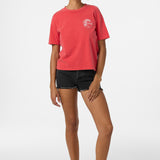 O'Riginals Salty Circle Surfer Easy Tee - Lava Red | O'Neill
