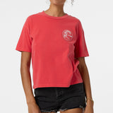 O'Riginals Salty Circle Surfer Easy Tee - Lava Red | O'Neill