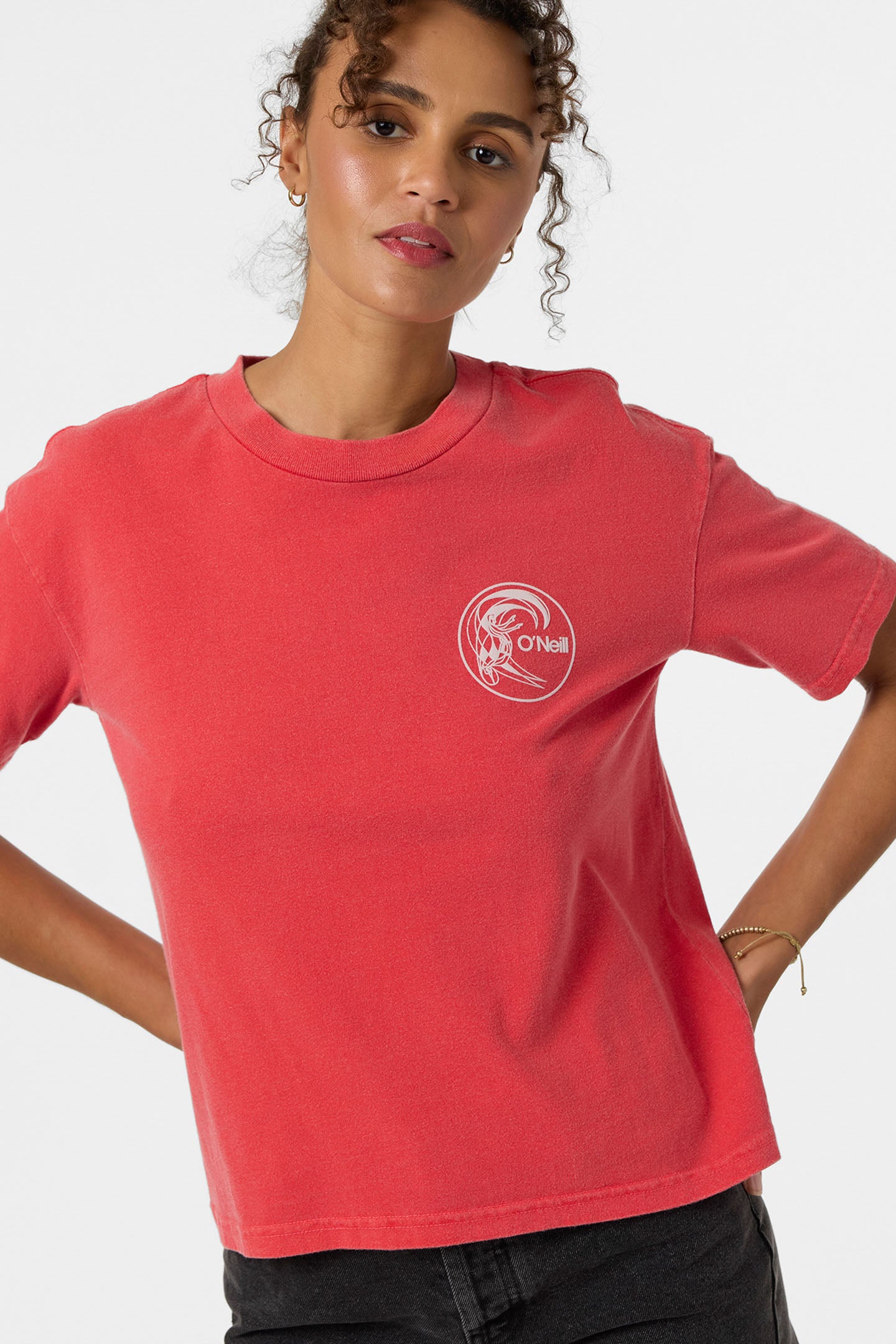 O'Riginals Salty Circle Surfer Easy Tee - Lava Red | O'Neill
