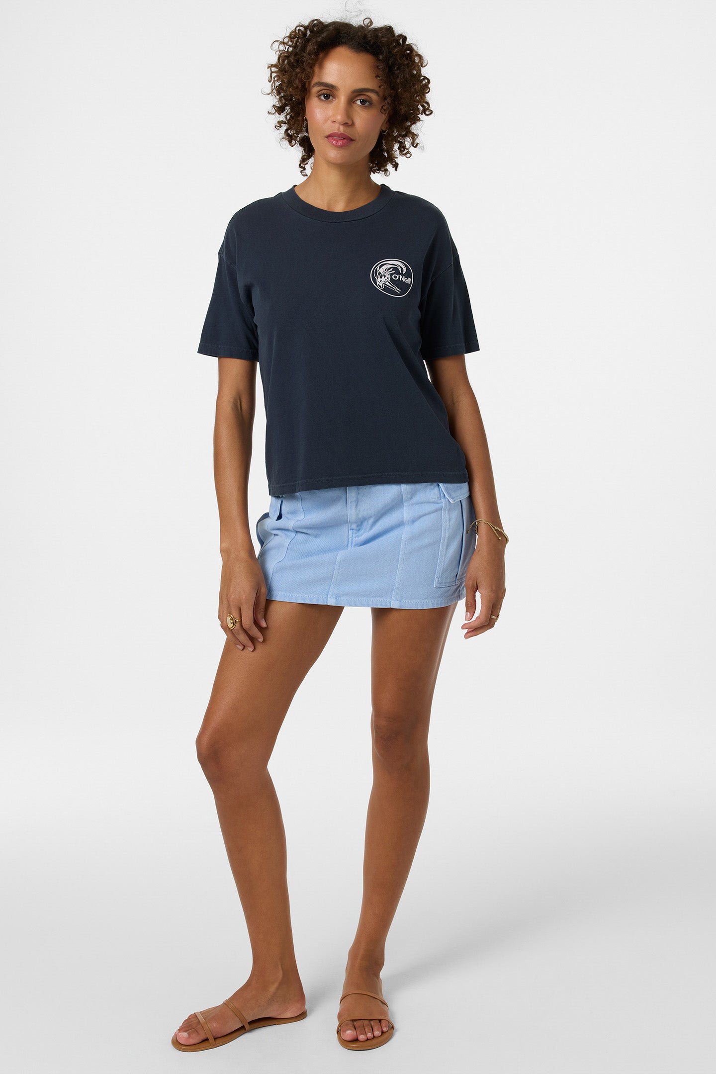 O'Riginals Salty Circle Surfer Easy Tee - Navy | O'Neill