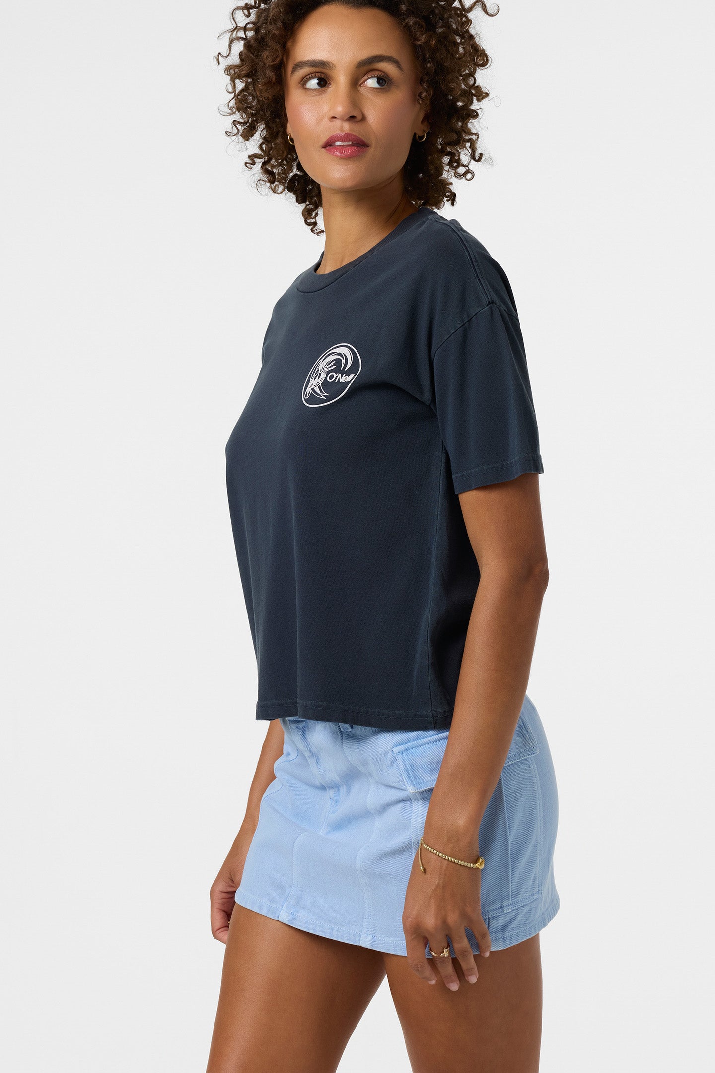 O'Riginals Salty Circle Surfer Easy Tee - Navy | O'Neill
